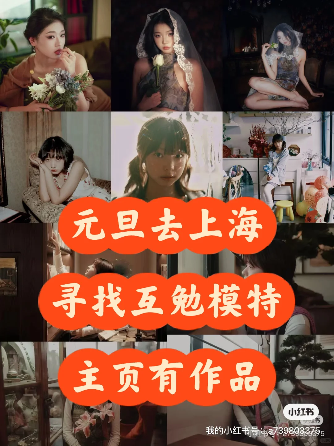 元旦去上海，寻找模特老师！！