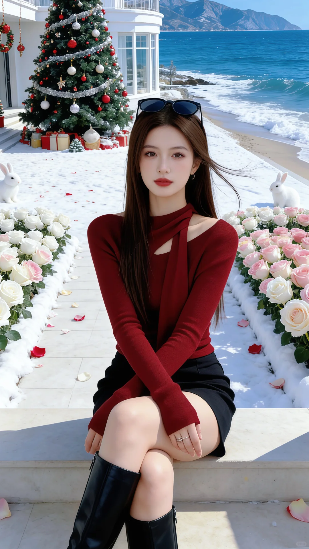 爱上了这组的海边圣诞风！