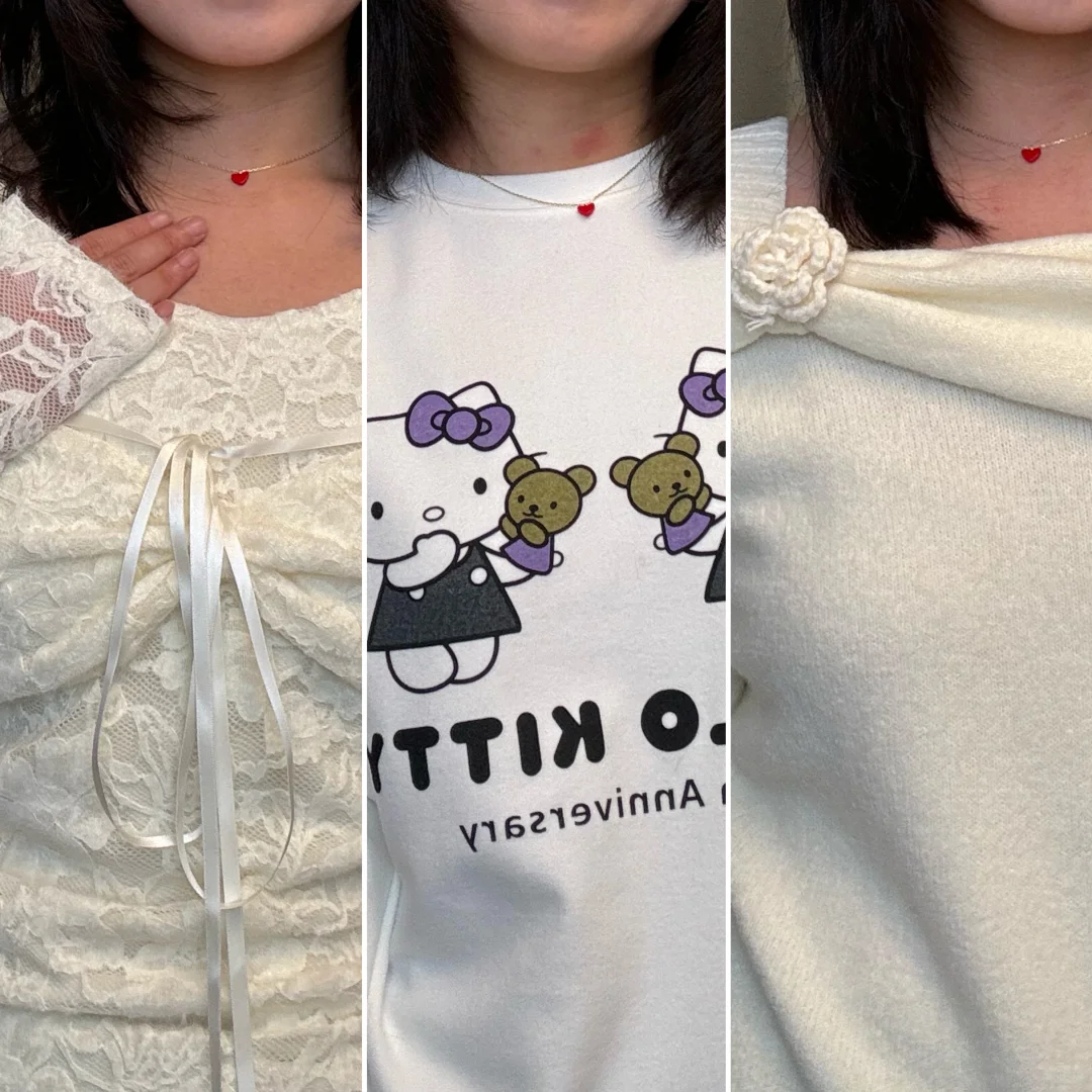 微胖157/112🍐试一下很火的蕾丝内搭👀