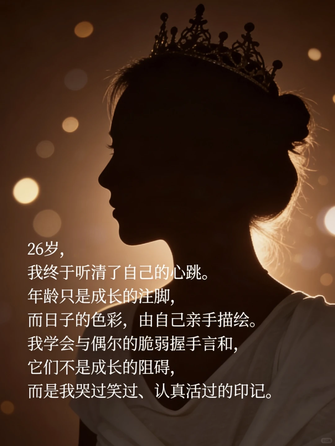 26岁，步履轻盈，自带光芒