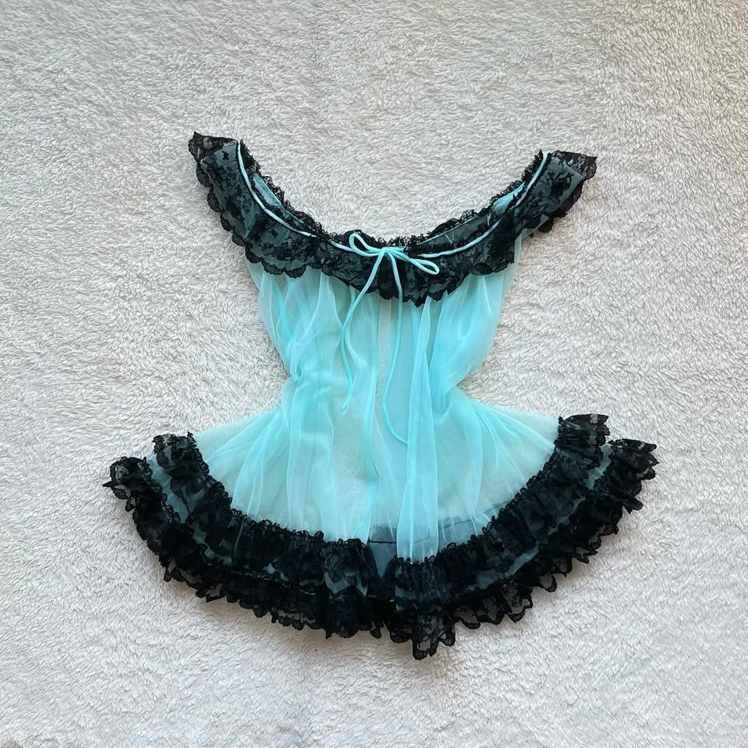 baby blue Vintage babydoll🩵🫧