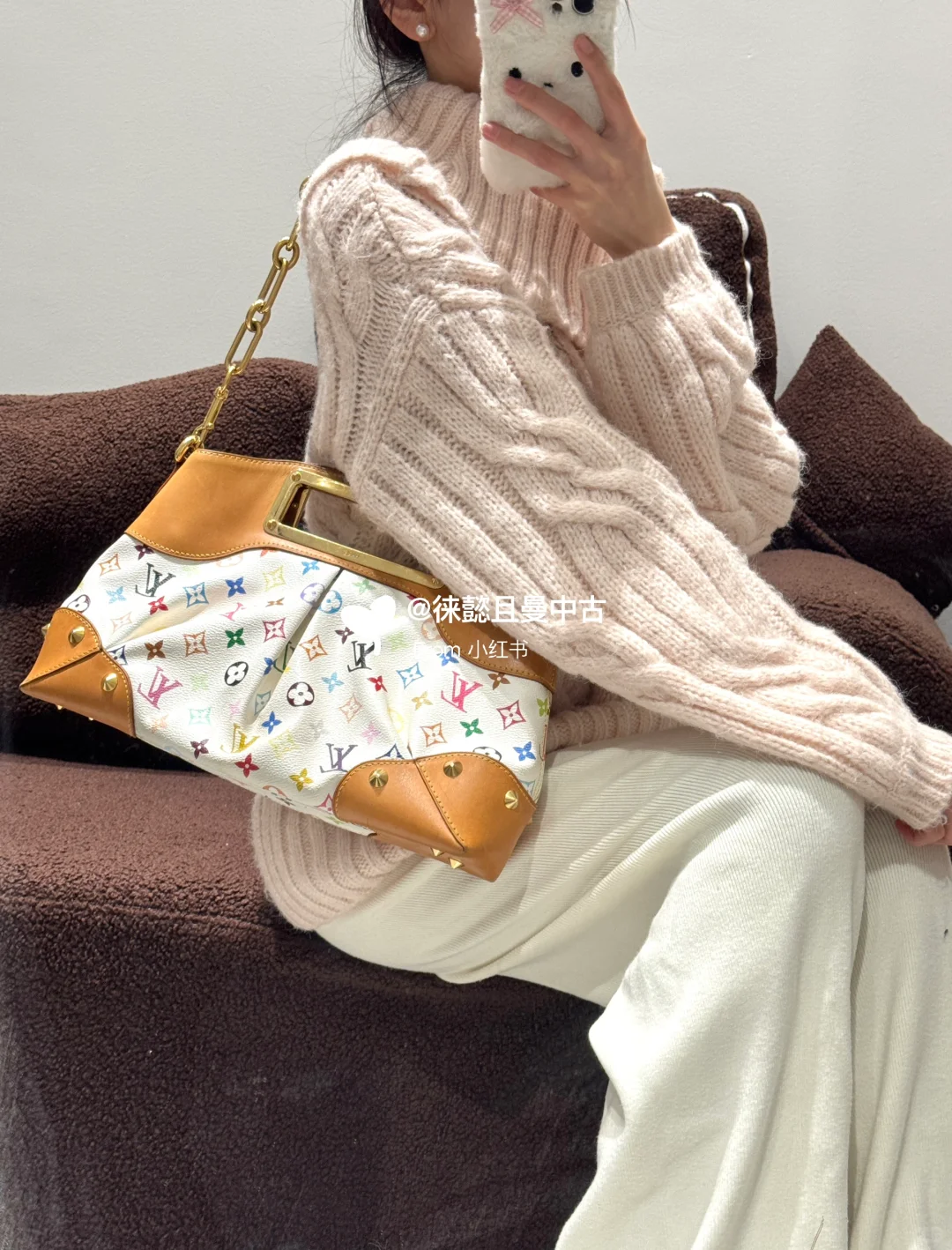 白三彩包包上身也太温柔了叭💕