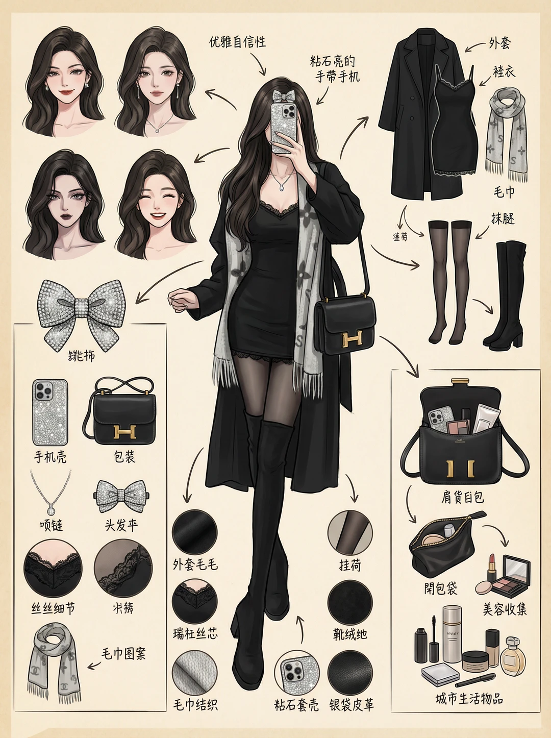 黑丝配大衣 纯欲御姐风天花板🖤