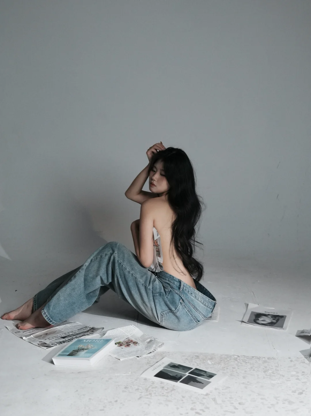 复古辣妹报纸情绪肖像📷