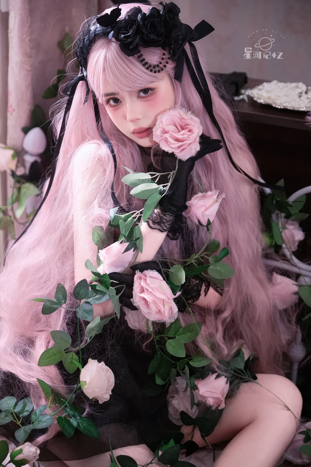 暗黑美学🖤黑夜里的玫瑰少女🌹南昌写真