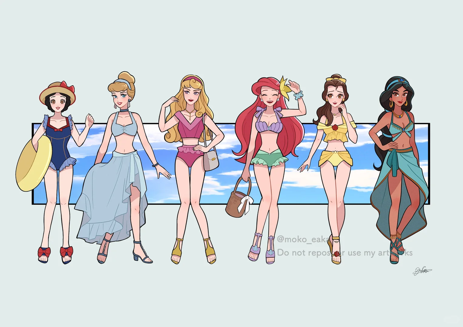 冬日存一夏，公主泳装美到失语！👙