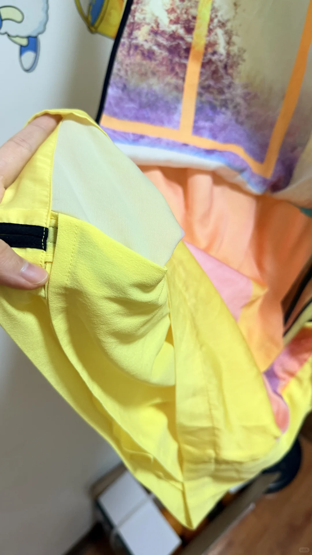 🥕7️⃣.9️⃣9️⃣古早明黄色双层包臀裙