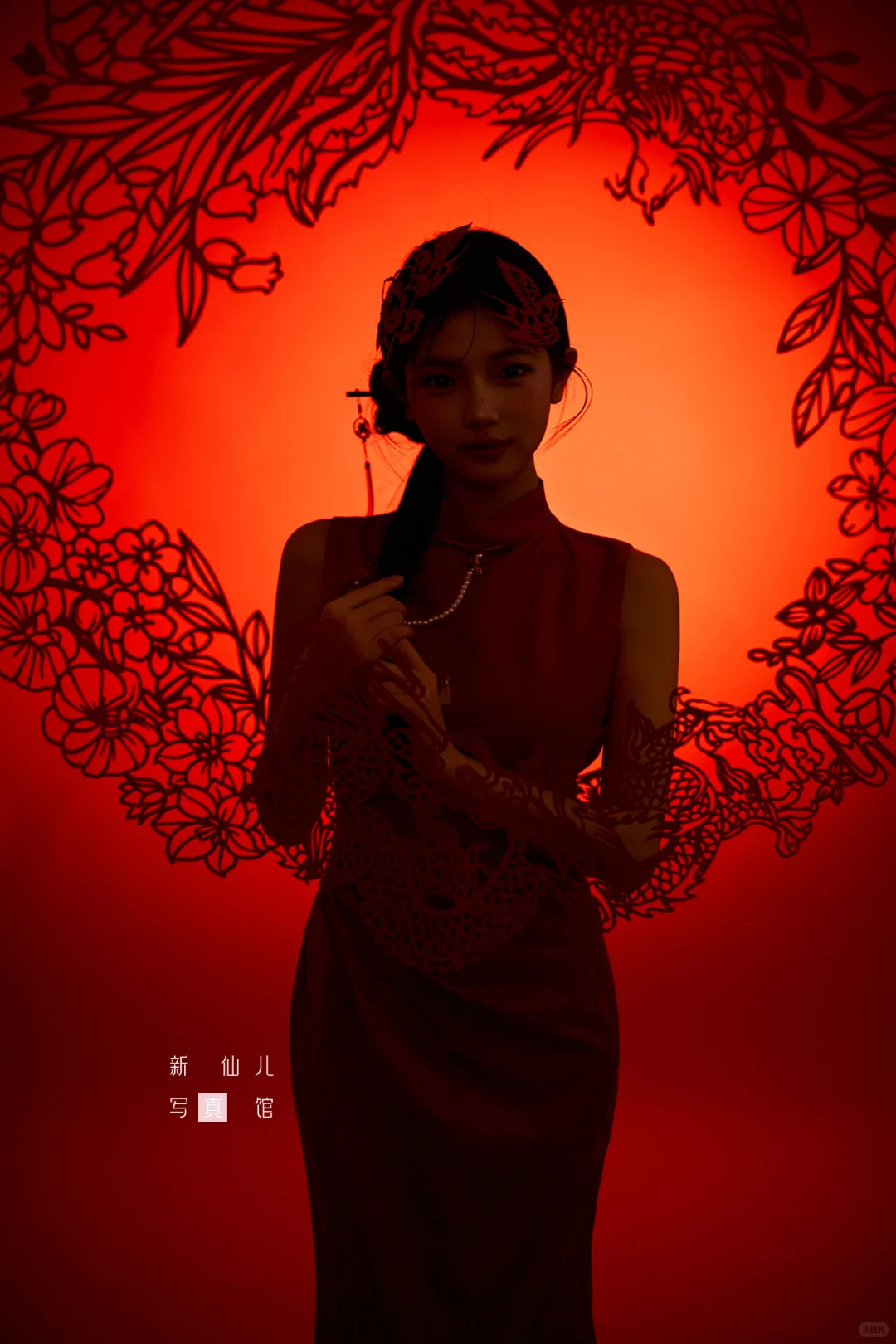新年仪式感💃红色旗袍写真太出片了～
