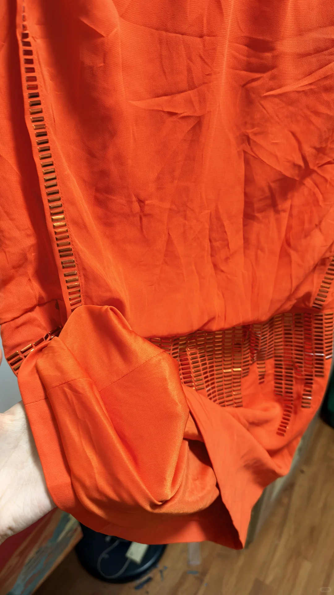 🥕7️⃣.9️⃣9️⃣moda家 桔红色古早包臀裙