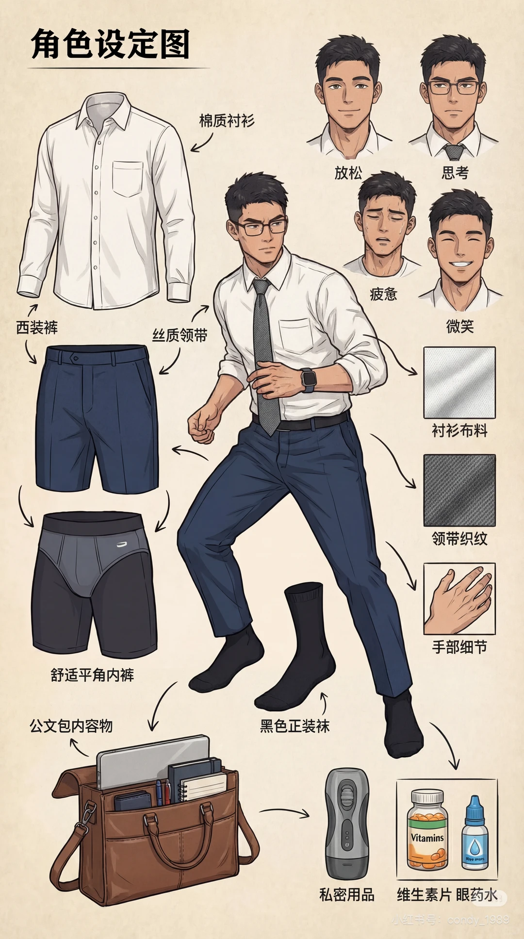 【今日角色设定】正装社畜的日常