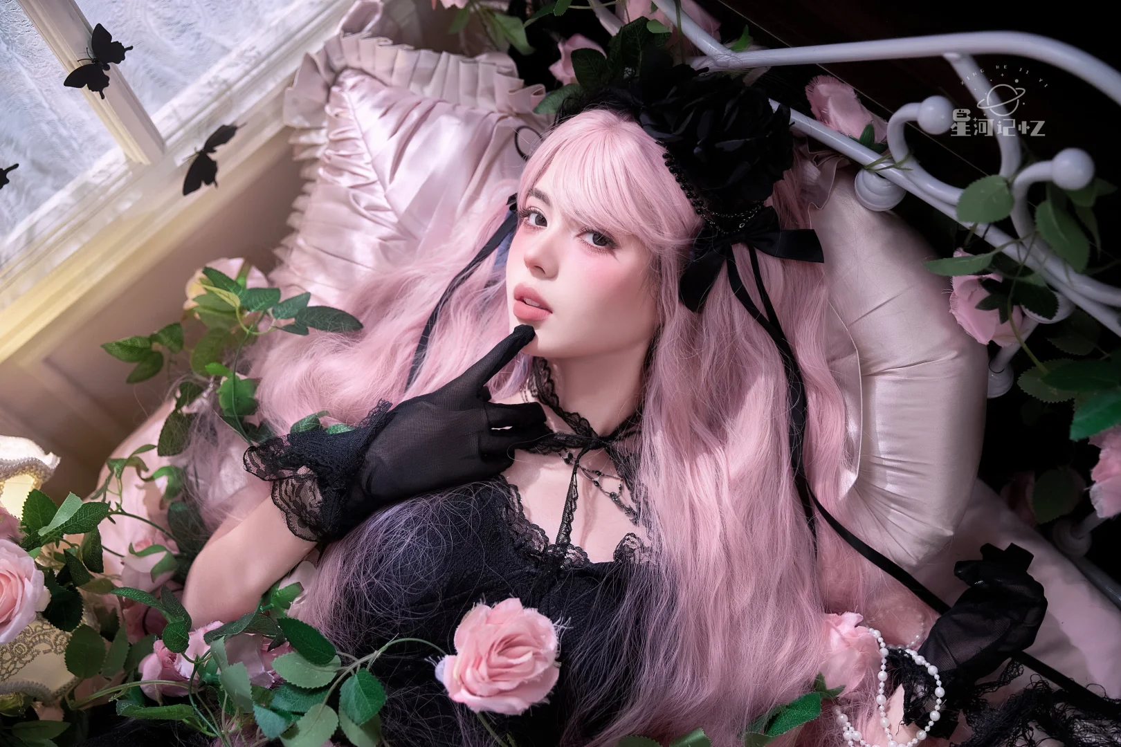 暗黑美学🖤黑夜里的玫瑰少女🌹南昌写真