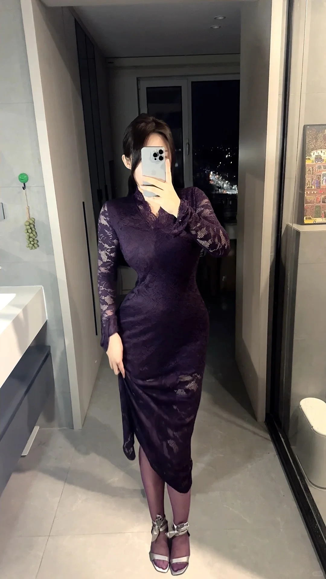 紫色包臀裙会好看吗