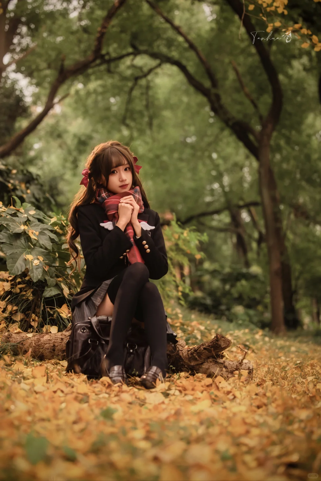 🍂林间落叶里的JK青春松弛感