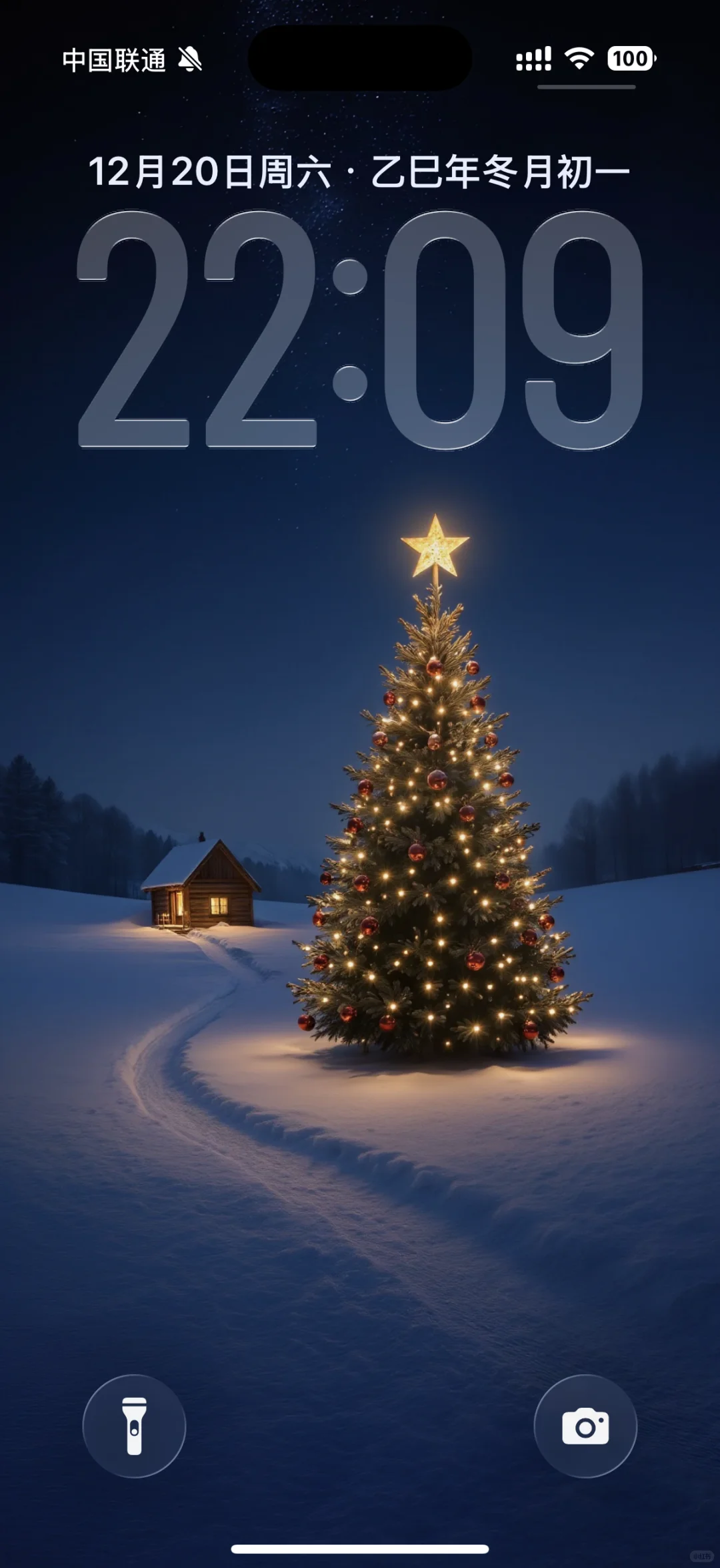 圣诞树壁纸，谁懂啊！