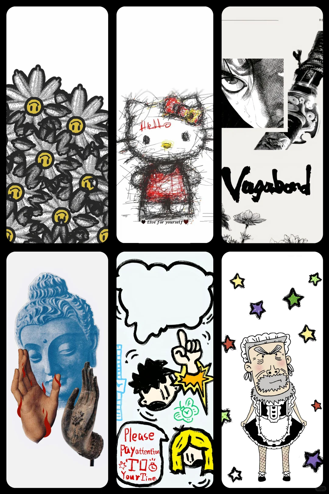 我猜肯定有人也懂这些涂鸦壁纸