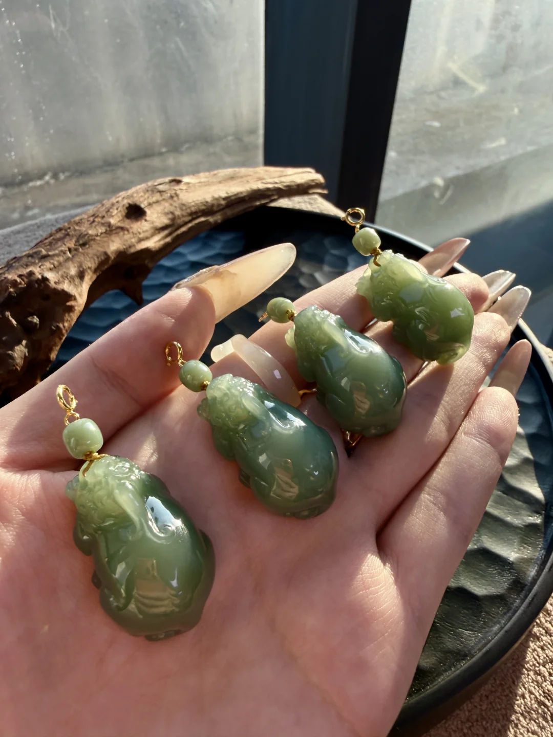 光影藏福｜猫眼粉青貔貅，把温柔与财气戴身上