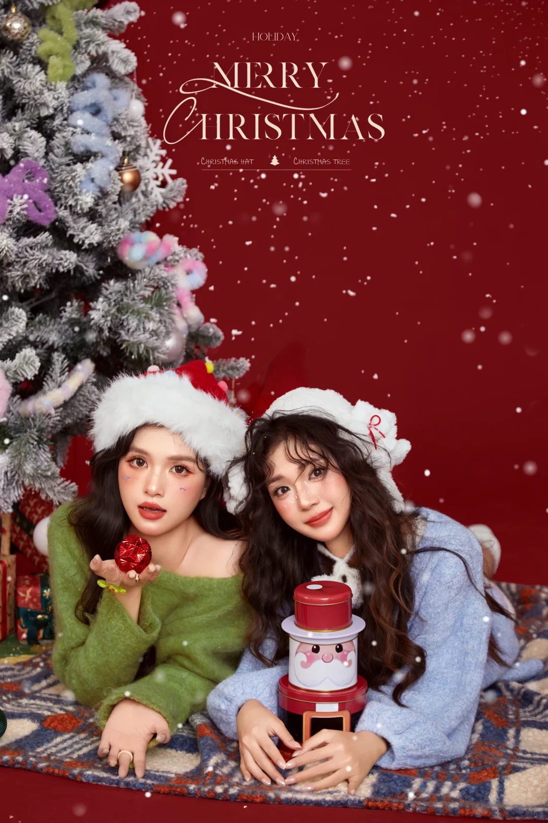 拾光秀圣诞照🎄提前预习闺蜜双人拍照姿势啦