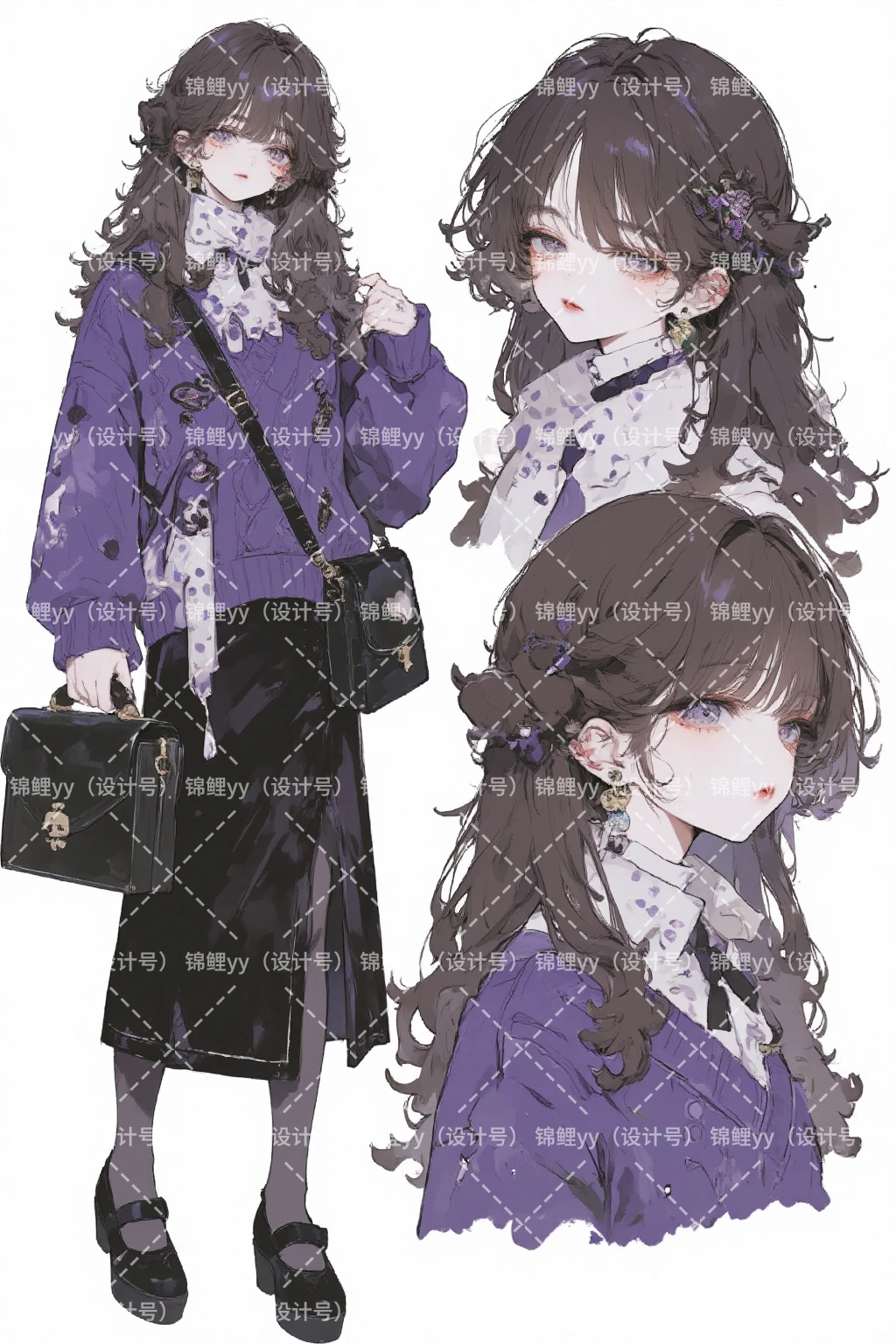 【oc人设】女孩 御姐风 秋冬穿搭 日常风