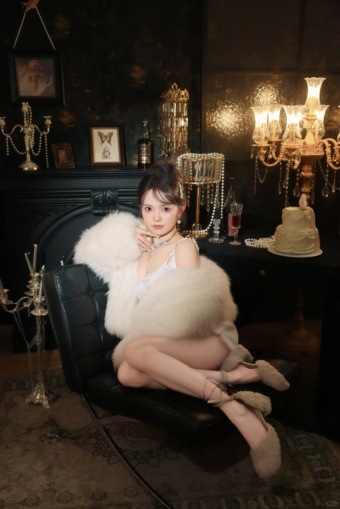 纯白皮草🤍纯欲千金风十足✨合肥写真