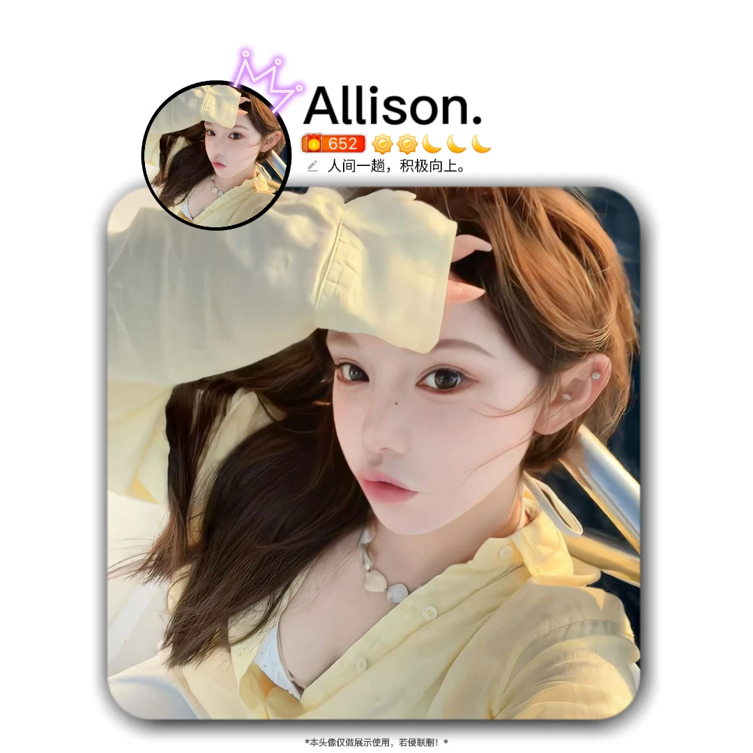 御姐ins优质清冷感女头