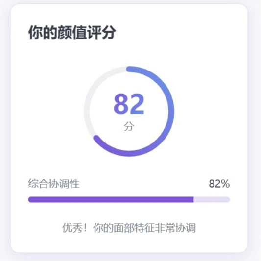 原来我的颜值比较高啊！嘻嘻···