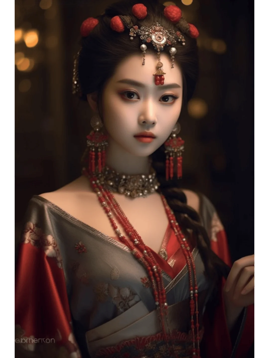 明艳动人的中国古典美女