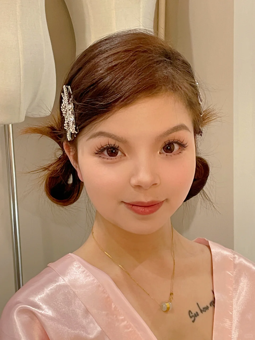 圆脸新娘试妆分享#是嫩模没错了！！