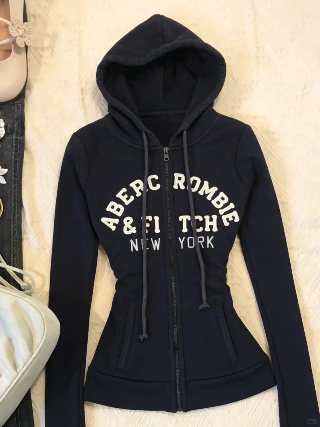 vintage 古着💕千禧辣妹复古连帽卫衣外套！