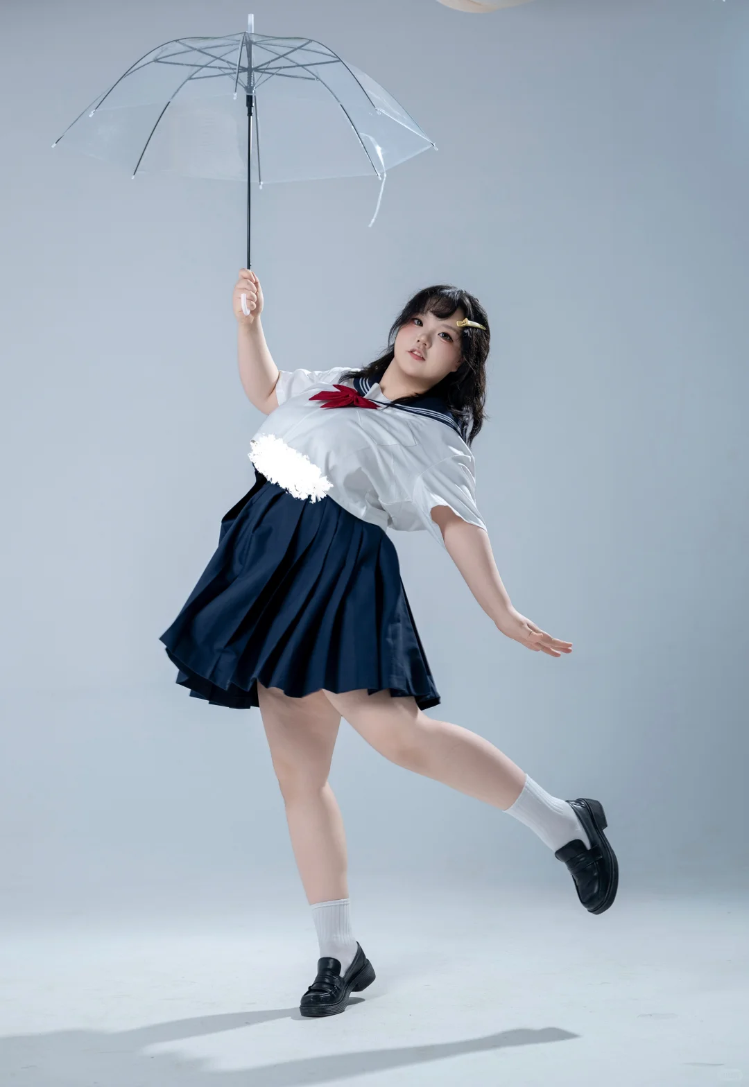 正片场照动作指导——jk制服与伞