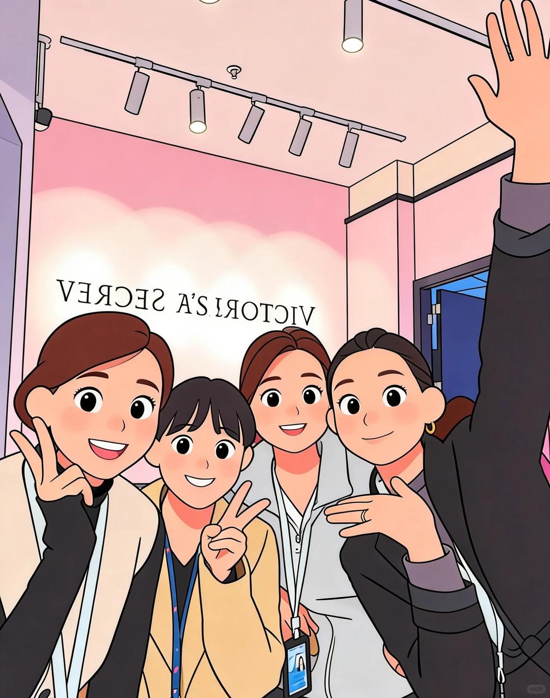 在维多利亚的秘密经销店的工作就到这里啦