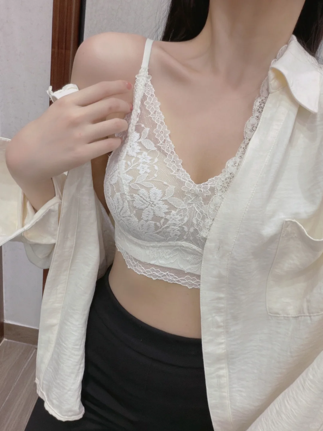 小🐻可外穿的少女纯欲蕾丝bra分享