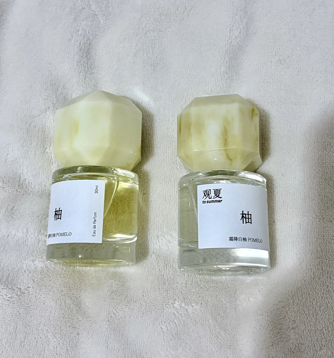 家人们，观夏霜降白柚香水这是正常的吗🥹