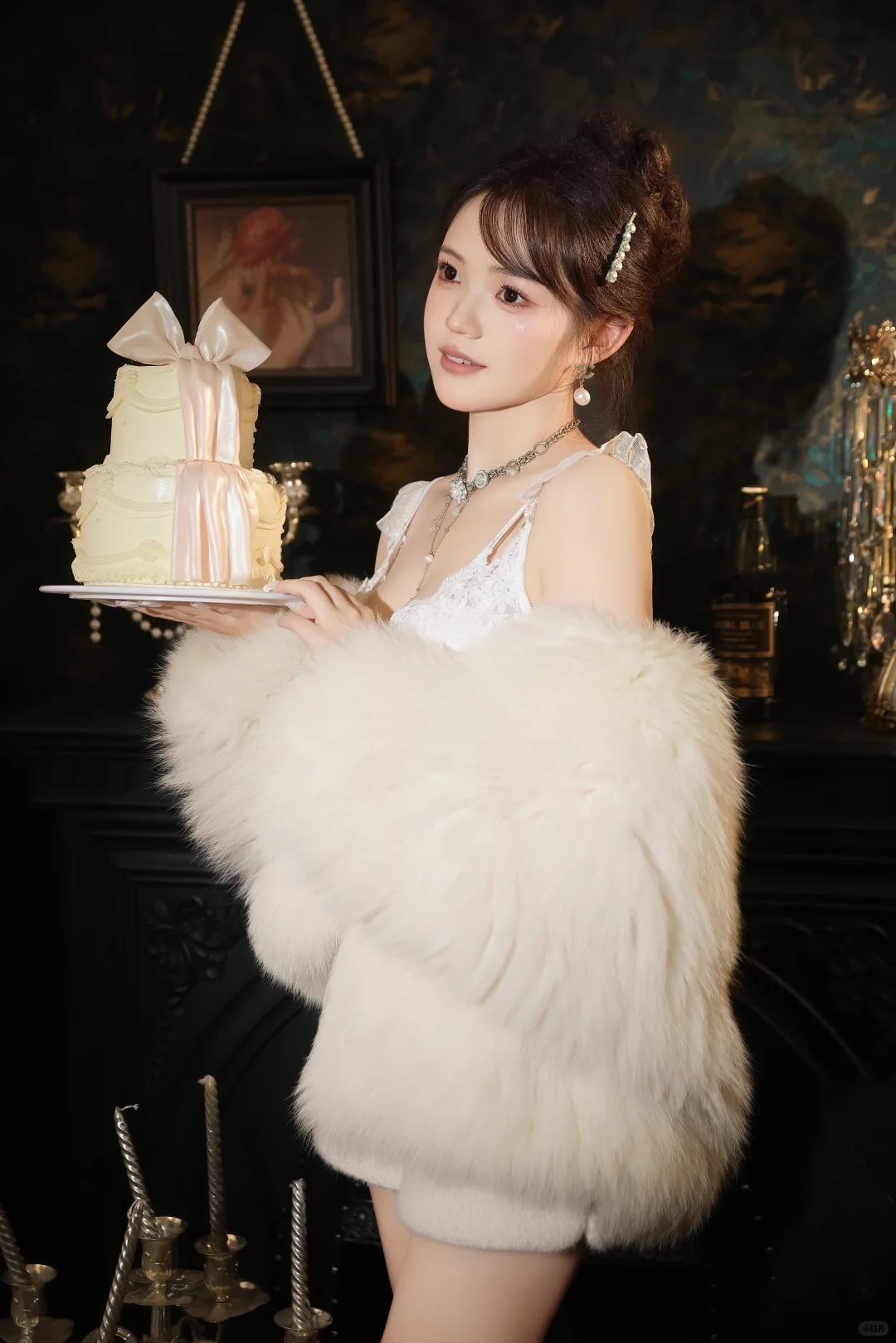 纯白皮草🤍纯欲千金风十足✨合肥写真