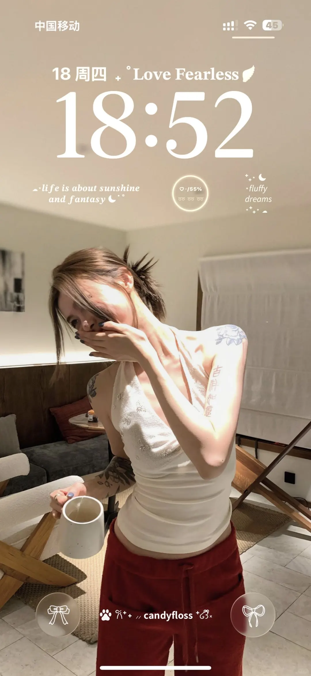 好喜欢我的新壁纸！！🤍✨😍😍