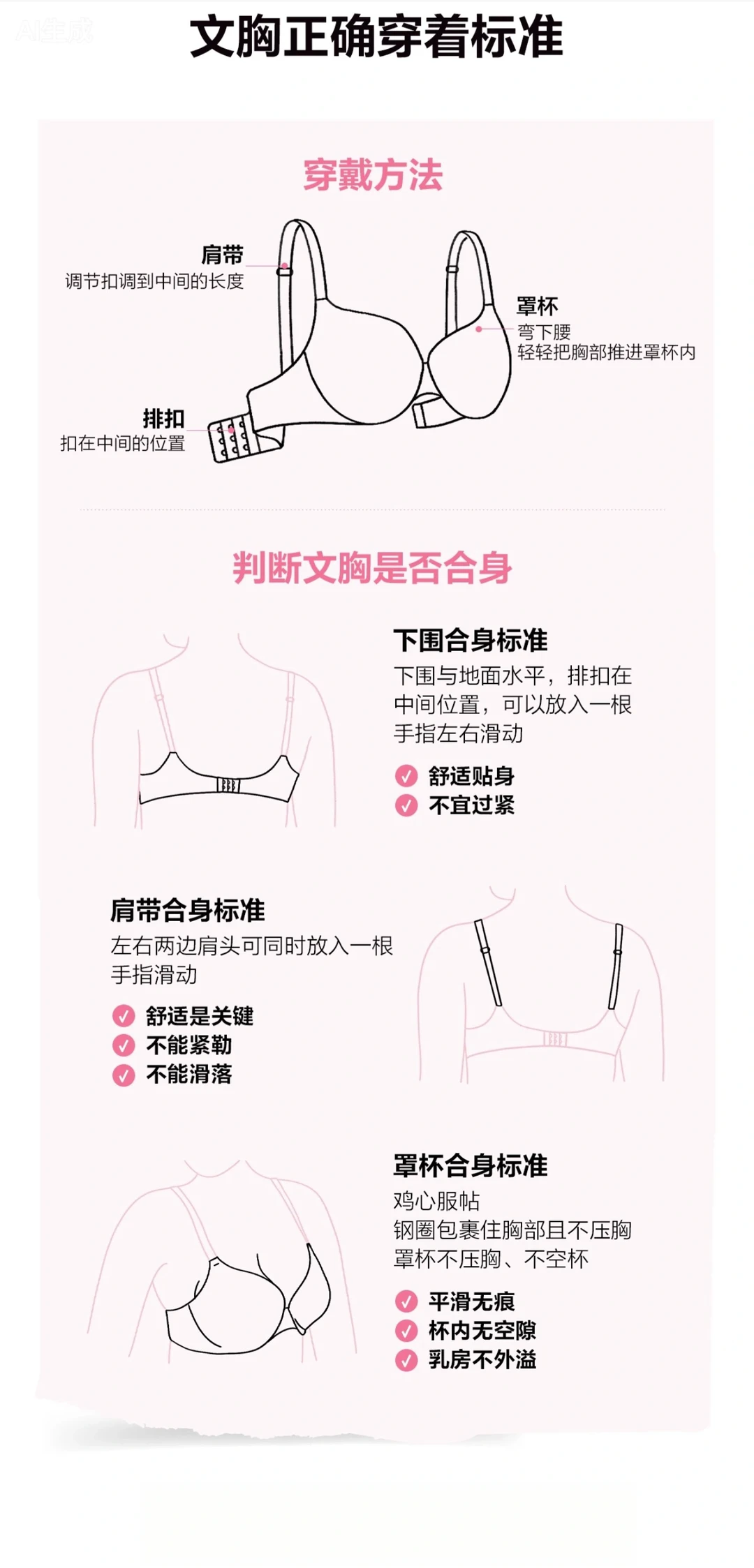 维密女孩必看！如何在家测码+穿对内衣攻略‼️