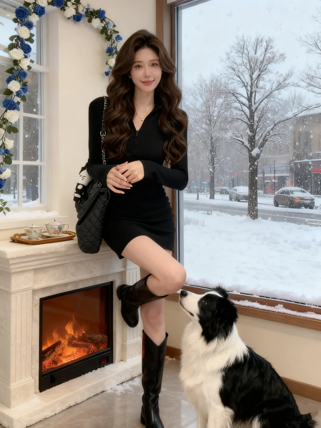 大衣➕包臀裙✨秋冬这样穿太气质啦‼️