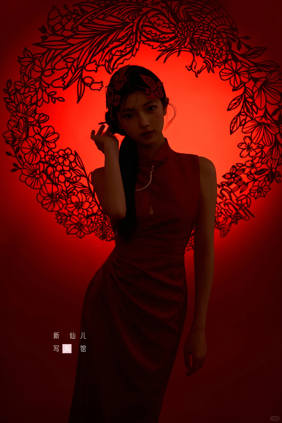 新年仪式感💃红色旗袍写真太出片了～