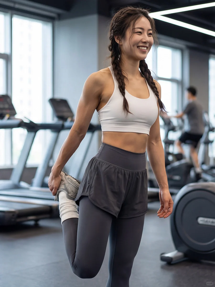 谁懂啊！健身穿假两件瑜伽裤也太方便了吧~