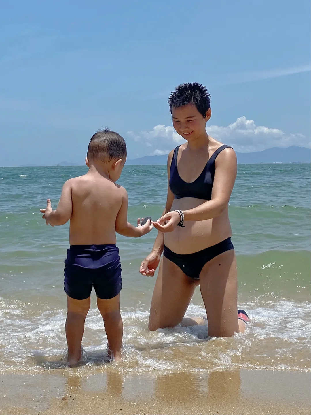 ❌评论区批评比基尼孕肚寸头︱我定义自在！