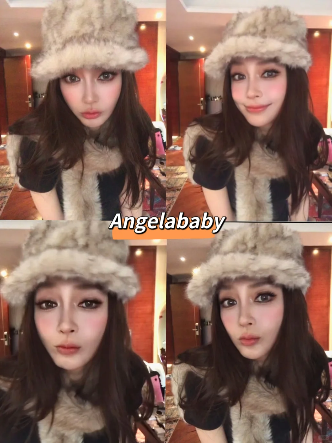 Angelababy重回嫩模颜值