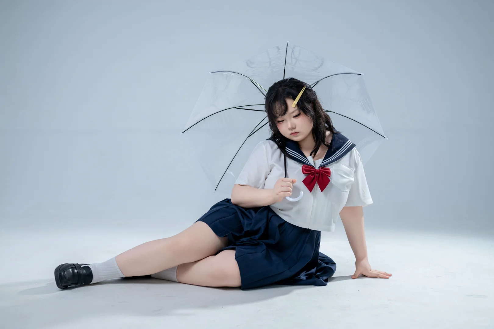 正片场照动作指导——jk制服与伞