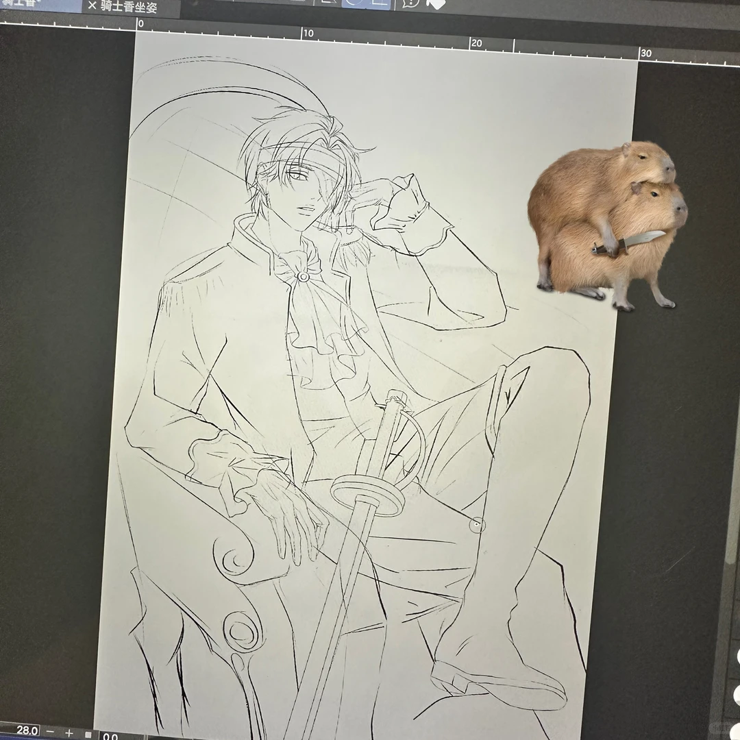 虽然长筒皮靴很涩，但是画起来好难理解