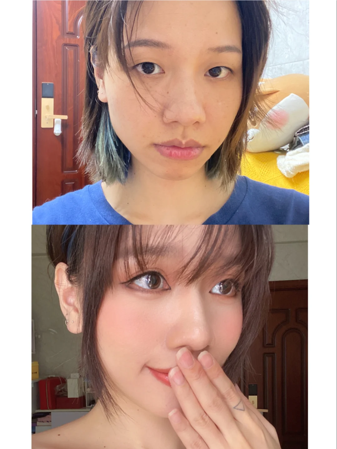 当一个普通单眼皮女生化了baby嫩模妆