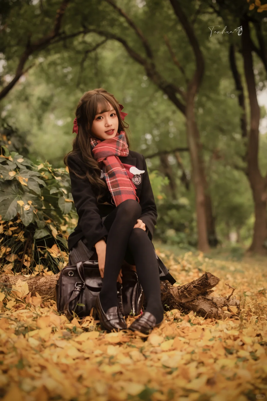 🍂林间落叶里的JK青春松弛感