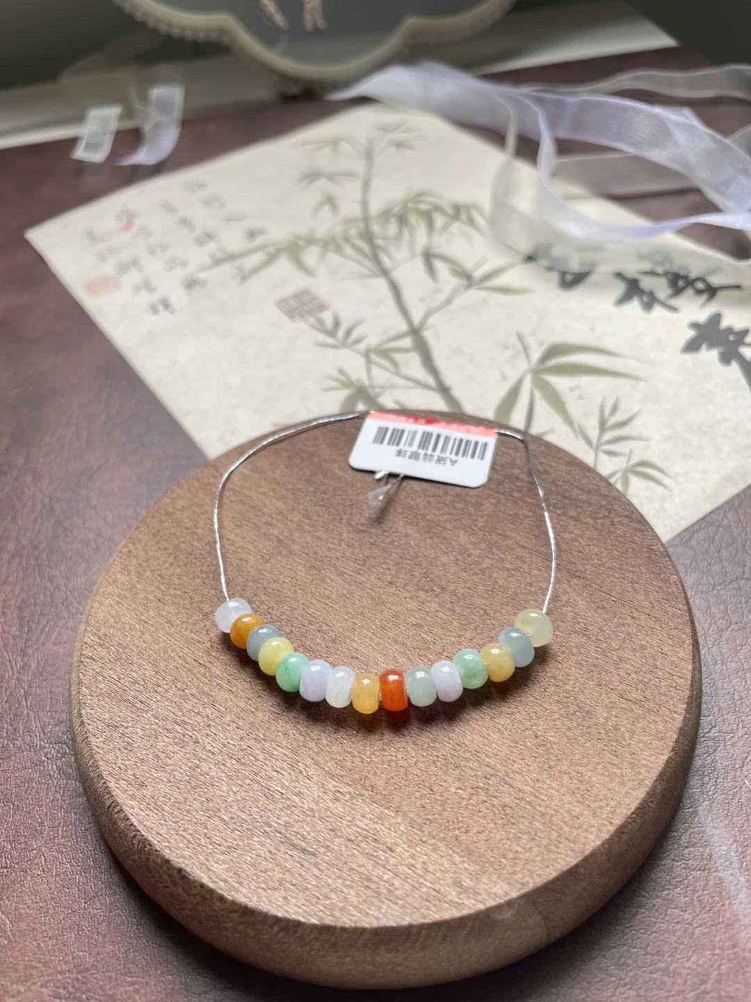 翡翠珠子翡翠手串，#一款多戴超能搭[话题]#