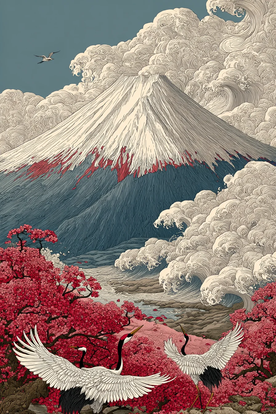 这浓郁的“浮世绘”风，谁能不爱？