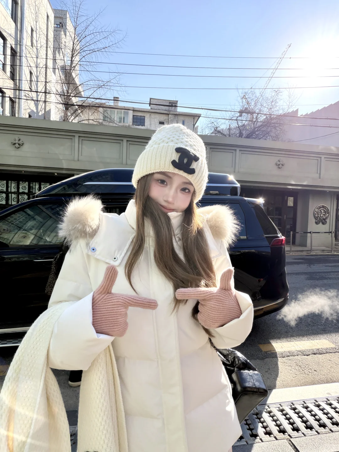 ootd153｜白色羽绒服➕袜套瑜伽裤！⛄️