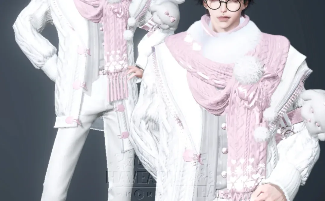 铃歌冬暖｜灰度粉｜情侣染