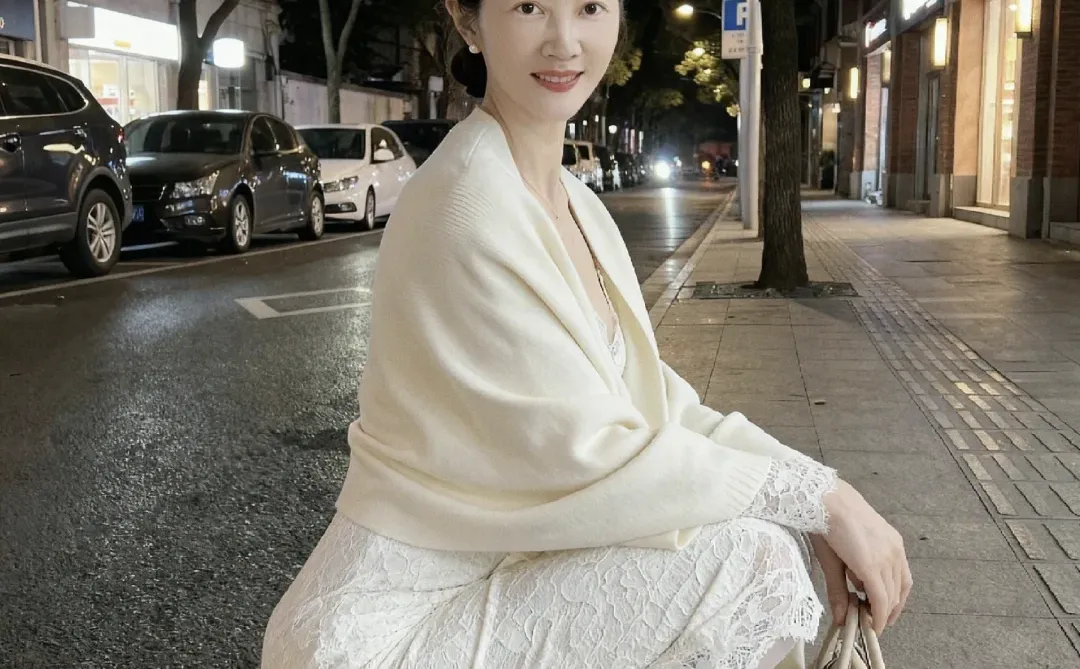 治愈不治愈💕，白色蕾丝连衣裙（3）