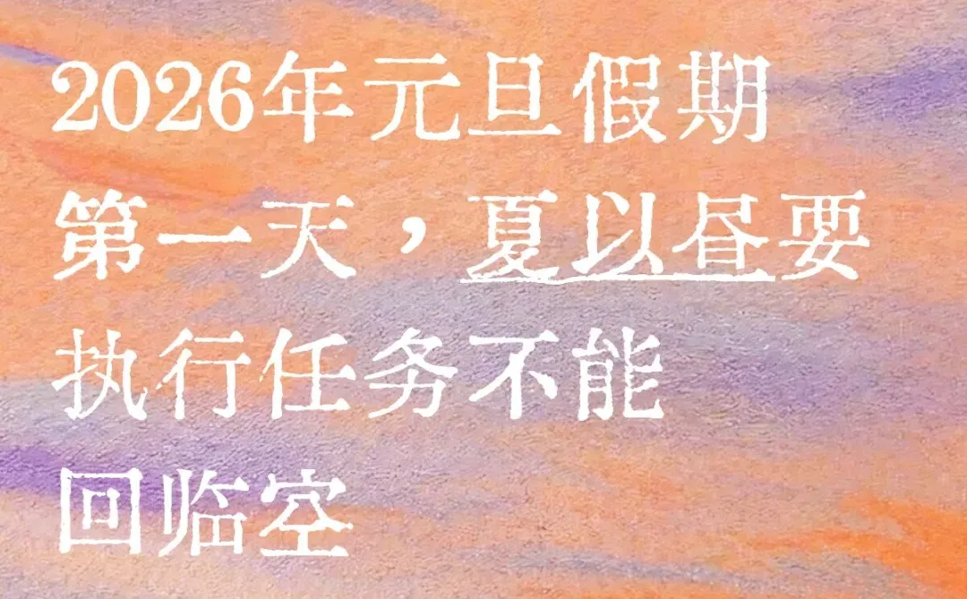 和夏以昼回归后的第一个元旦